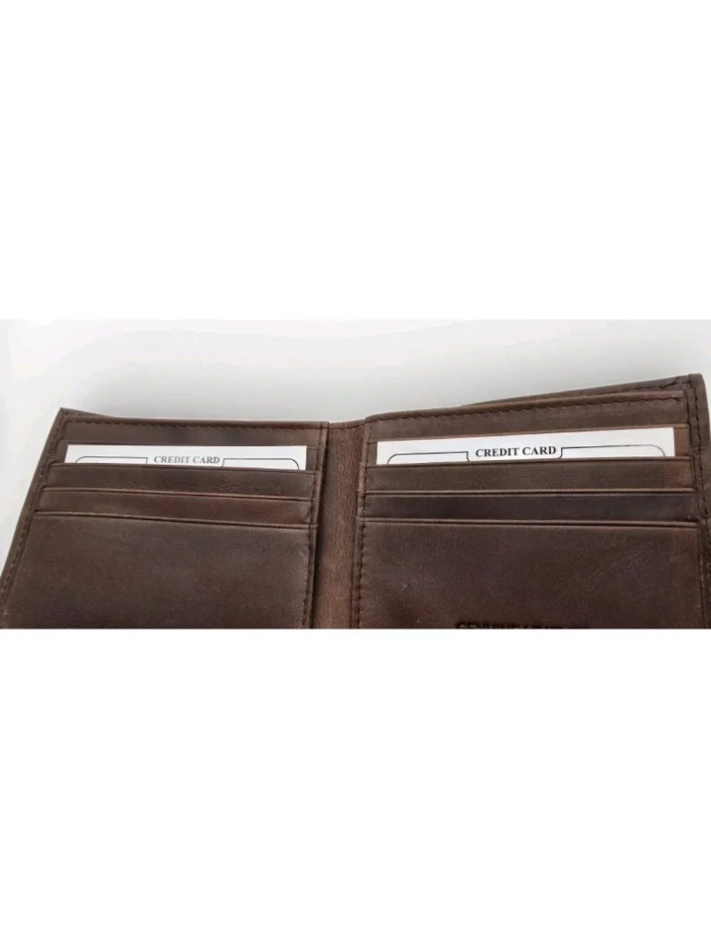 Dallas Cowboys Premium Brown Leather Wallet, Bifold, Embossed NFL Authentic NEW